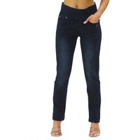 Damen-Jeans mit elastischem Bund und Bauchkontrolle in Dunkelblau