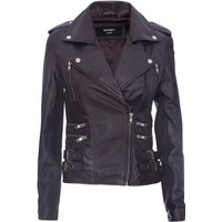 Damen Leder Brando Bikerjacke-Loddon