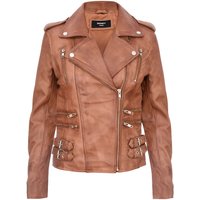 Damen Leder Brando Bikerjacke-Loddon