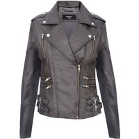 Damen Leder Brando Bikerjacke-Loddon