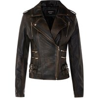 Damen Leder Brando Bikerjacke-Loddon