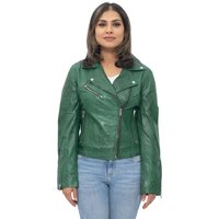 Damen-Leder-Klassiker-Biker-Brando-Jacke-Baku
