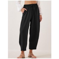 Damen Plus Size Cropped Jogginghose mit Kordelzug