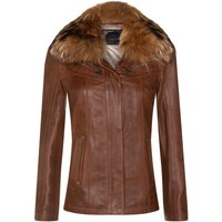 Damen Slim Fit Leder Parker Jacke-Millom