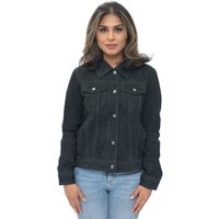 Damen-Trucker-Jeansjacke aus Ziegenwildleder-Astoria Damen-Trucker-Jeansjacke aus Ziegenwildleder-Astoria