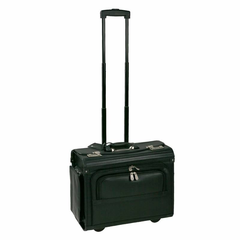Dermata Business Pilotenkoffer mit Laptopfach 46 cm - Schwarz von Dermata