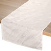 Dezente Tischdecke in Marmor-Optik Grösse 101 (Läufer 40/ 90 cm) Creme