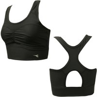 Diadora unterstützend Frauen schwarzer Sport BH