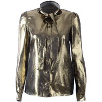 Dolce & Gabbana Damen Bluse mit langen Ärmeln und Schleife