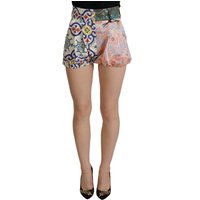 Dolce & Gabbana Mehrfarbige Hohe Taille Hot Pants Damen Shorts