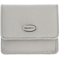 Dolce & Gabbana Weißes Dauphine-Lederetui Geldbörse
