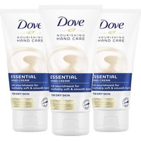 Dove Pflegende Handpflege Essential NutriDUO Handcreme für trockene Haut 75ml, 3er-Pack