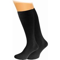 Dreierpack Vital-Stützkniestrümpfe, Schwarz, Grösse 4, Mit Wolle Dreierpack Vital-Stützkniestrümpfe, Schwarz, Grösse 4, Mit Wolle