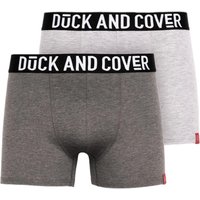 Duck and Cover - "Darton" Boxershorts für Herren (2er-Pack) (Grau)