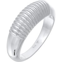 Elli PREMIUM - Bandring Chunky Riffel Design 925 Ring Ringe 1 ct Damen (59.99 € / 1 ct)