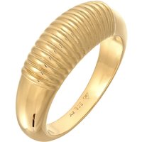 Elli PREMIUM - Bandring Chunky Riffel Design 925 Ring Ringe 1 ct Damen (59.89 € / 1 ct)