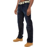 Enzo | Herren Denim Jeans mit Gürtel - Dunkelblau