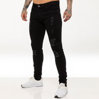 Enzo Herren Skinny Ripped Jeans