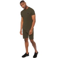 Enzo | Herren Slim Fit T-Shirt & Fleece-Shorts Set