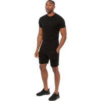 Enzo | Herren Slim Fit T-Shirt & Fleece-Shorts Set