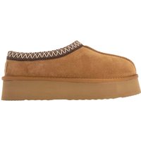 EverAu - Damen Hausschuhe "Wonga", Leder (Kastanie)