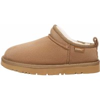 EverAu - "Quail" Hausschuhe für Damen, Leder (Kastanie)