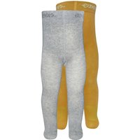 Ewers Babystrumpfhose 2er Pack Uni latte/grau von Ewers