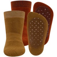 Ewers Stoppersocke 2er Pack honig/kupfer von Ewers