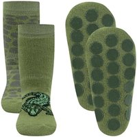 Ewers Stoppersocken 2er-Pack Krokodil grün von Ewers