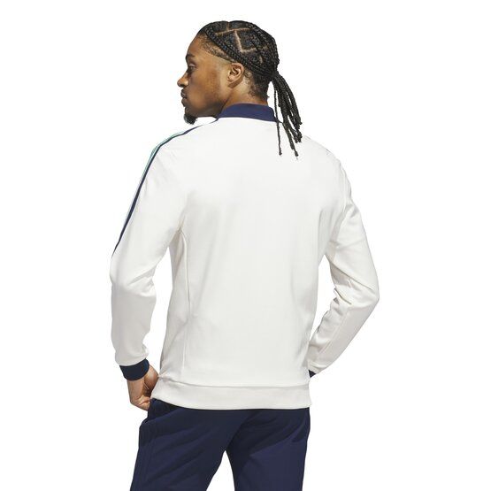 adidas Golf Originals F 3 Str 1/4 Zip Stretch Midlayer weiß von adidas Golf Originals