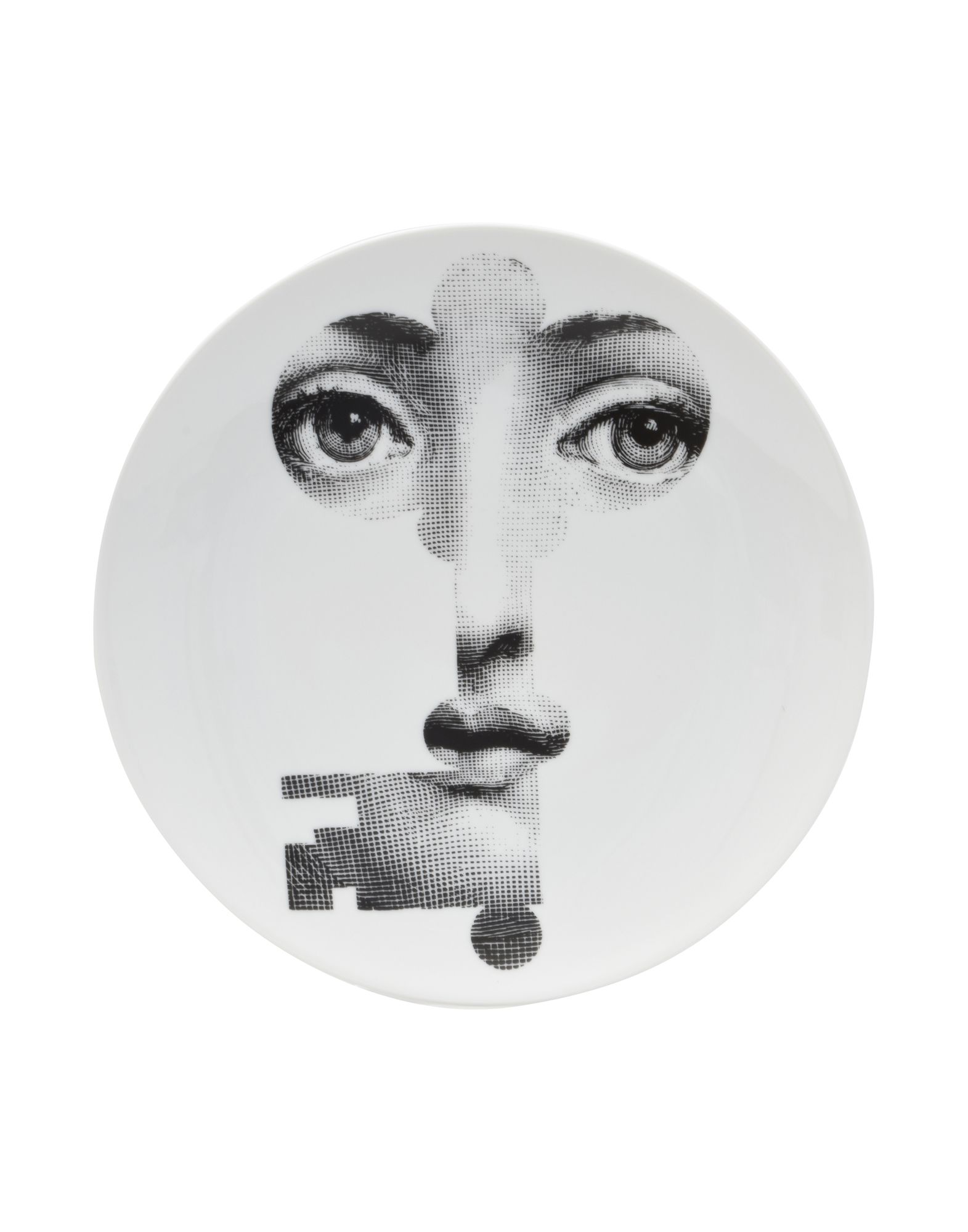 FORNASETTI Dekoteller Unisex Weiß von FORNASETTI