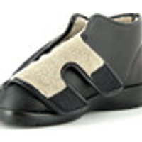 Florett Klettschuh für Damen und Herren Innenfutter 100% Lamwolle Schwarz Grösse 45 Damen