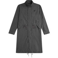 Fred Perry Herren Dünner Parka mit Geradem Saum (Gunmetal)