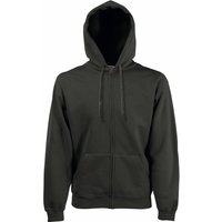 Fruit Of The Loom Herren Premium 70/30 Zip-Up Sweatshirt / Hoodie mit Kapuze (Charcoal)