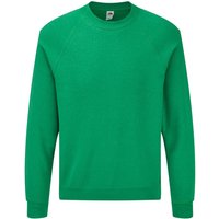 Fruit Of The Loom Herren Raglan-Ärmel Belcoro® Sweatshirt (Heather Green)