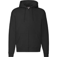 Fruit Of The Loom Herren Zip durch Hoodie Sweatshirt / Hoodie (schwarz)