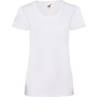 Fruit Of The Loom - Kurzarm T-Shirts - Damen (Weiß)
