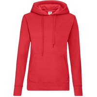 Fruit of the Loom - "Classic" Sweatshirt mit Kapuze für Damen (Rot)
