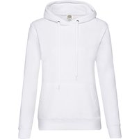 Fruit of the Loom - "Classic" Sweatshirt mit Kapuze für Damen (Weiß)
