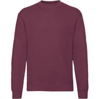 Fruit of the Loom Herren Classic 80/20 Set-in Sweatshirt (Burgund)