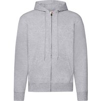 Fruit of the Loom Herren Classic Heather Zipped Hoodie (Heather Grey)