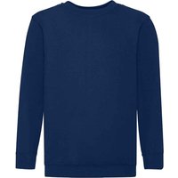 Fruit of the Loom Kinder Klassik Drop Schulter Sweatshirt (Marineblau)