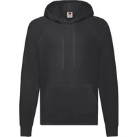Fruit of the Loom - Sweatshirt mit Kapuze für Herren/Damen Unisex (Schwarz)