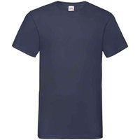 Fruit of the Loom - "Valueweight" T-Shirt V-Ausschnitt für Herren (Marineblau)