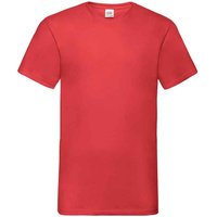 Fruit of the Loom - "Valueweight" T-Shirt V-Ausschnitt für Herren (Rot)