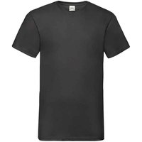 Fruit of the Loom - "Valueweight" T-Shirt V-Ausschnitt für Herren (Schwarz)