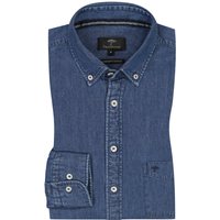 Fynch-Hatton Hemd im Denim-Look mit Button-Down-Kragen von FYNCH-HATTON