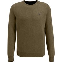 Fynch-Hatton Pullover im Baumwoll-Strick mit Logo-Stickerei von FYNCH-HATTON