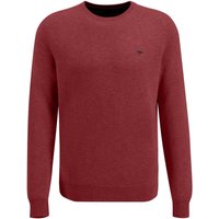 Fynch-Hatton Pullover im Baumwoll-Strick mit Logo-Stickerei von FYNCH-HATTON