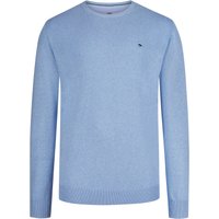 Fynch-Hatton Pullover im Baumwoll-Strick mit Logo-Stickerei von FYNCH-HATTON